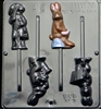 855 Musical Bunny Pops Lollipop Chocolate Candy Mold