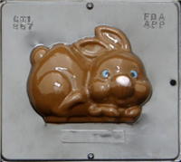 867 Bunny Assembly Front View Chocolate Candy Mold