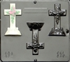 876 Cross on Base Chocolate Candy Mold