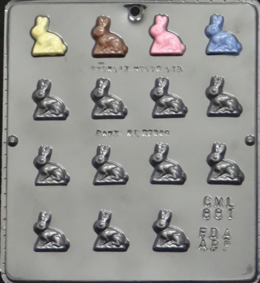 881 Bunny Bite Size Chocolate Candy Mold
