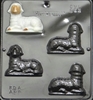 888 Lamb Assembly Chocolate Candy Mold