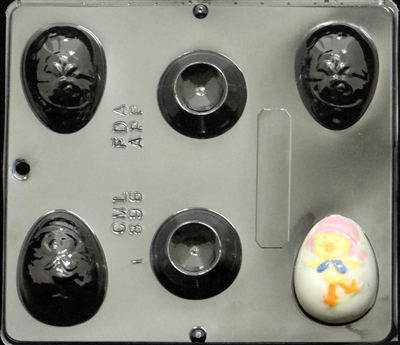 896 Chick Egg Assembly with Stand Chocolate Candy Mold