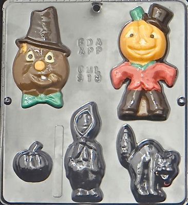918 Halloween Assortment Chocolate Candy Mold