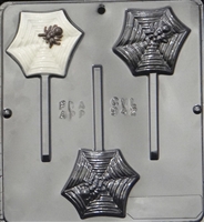 942 Spider on Web Lollipop Chocolate Candy Mold