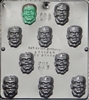 943 Monster Face Chocolate Candy Mold