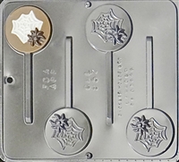 957 Spider on Web Lollipop Chocolate Candy Mold