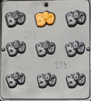 963 "Boo" Bite Size Pieces Chocolate Candy Mold