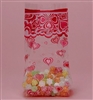 BAP-05-25 Groovy Hearts printed cello bag. Qty. 25