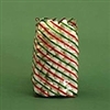 BAP-14-25 Diagonal Stripe Red/Green/Gold printed bag. Qty. 25