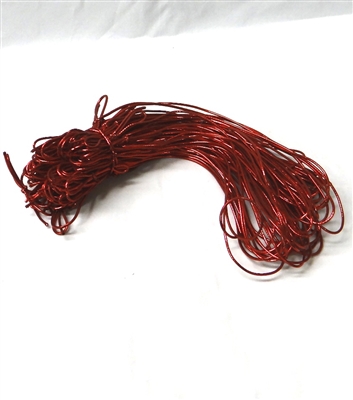 BE-08 Red Metallic Stretch Loop 19" Quantity 50