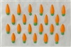 CC-1-50 Carrots. 1/2" orange with green tops. Qty. 25