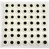 CE-6-10C   10 CASES CE-6 Eyes. 7/16" round white with black spot. Qty. 1,000