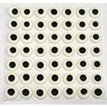CE-6-10C   10 CASES CE-6 Eyes. 7/16" round white with black spot. Qty. 1,000