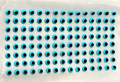 CEB-3-120 Eyes. 1/4" blue with black spot. Qty. 120