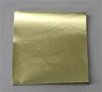 FD15 Dull Gold Confectionery Foil 3in. x 3in. Qty 125 sheets