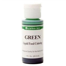 LFC-04 LorAnn Oils Green Liquid Food Coloring , 1 ounce