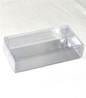 OB-SI100 OREO Cookie 2 Piece Clear Favor Boxes w/ Cardboard Silver Insert Qty 100