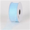 R-03 Light Blue sheer organza ribbon. 5/8" x 25yds.