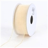 R-41 Ivory w/Gold edge sheer organza ribbon. 5/8" x 25yds.