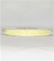 RN-11 Yellow sheer organza ribbon 1/4" x 25yds. 