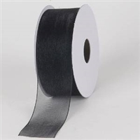 RO-90 Black sheer organza ribbon 1 1/2" x 100yds