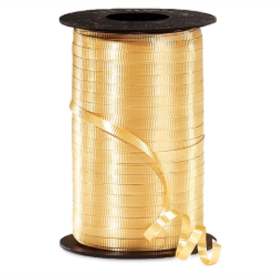 RS-15 Gold-curling ribbon spool 3/16in. x 500 yds.