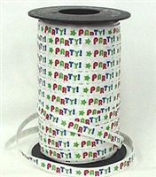 RSP-07"PARTY!" Ribbon.   Spool: 3/8in. x 250 yards