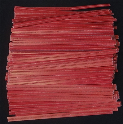 TP-01 Red paper twist tie. 3 1/2" Length Quantity 2,000