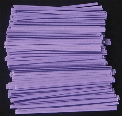 TP-06-100 Lavender paper twist tie. 3 1/2" Length Quantity 100 