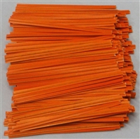 TP-07-100 Orange paper twist tie. 3 1/2" Length Quantity 100 