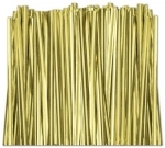 TT-01 Metallic Gold twist tie. 3 1/2" Length Quantity 2,000