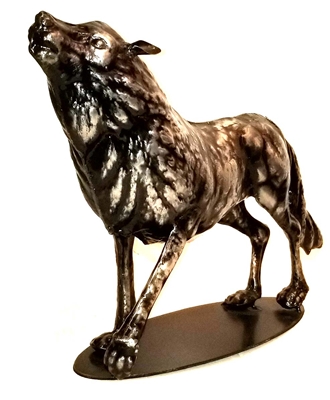 SK10099 - Stainless Steel Sculpture - Wolf