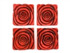 Rose panel set of 4 wall art