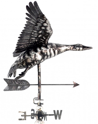 SK10106 - Stainless Steel Weathervane - Flying Duck