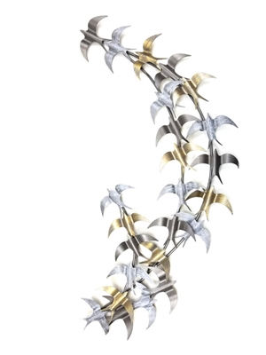 Flying Birds metal wall art