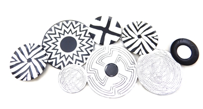 SK10219 - B&W Abstract Discs wall art