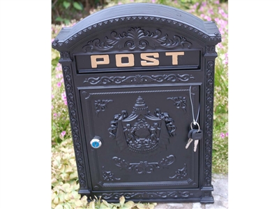 wall mounted cast metal post box