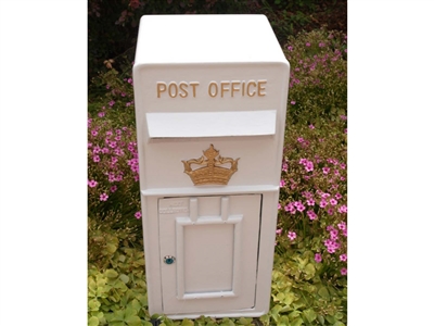 Royal mail wall mounted cast metal post box