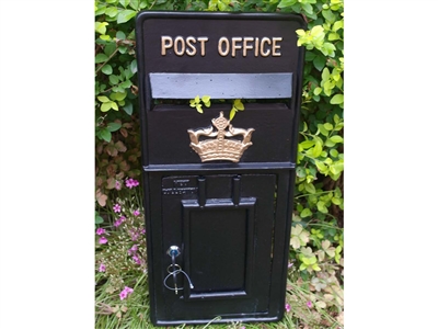 Royal mail front fascia cast metal post box