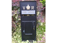 Royal mail front fascia cast metal post box