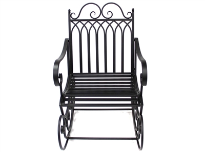 Metal Garden Rocking Chair Bench