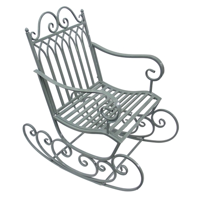 Metal Garden Rocking Chair Bench