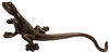 Aluminium gecko metal wall art