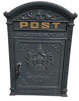 wall mounted cast metal post box