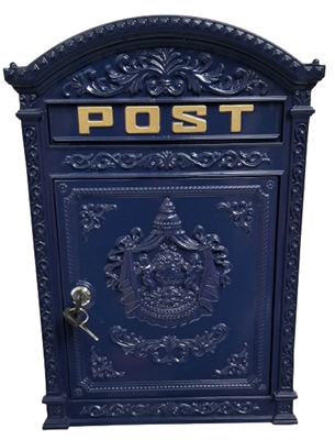 wall mounted cast metal post box