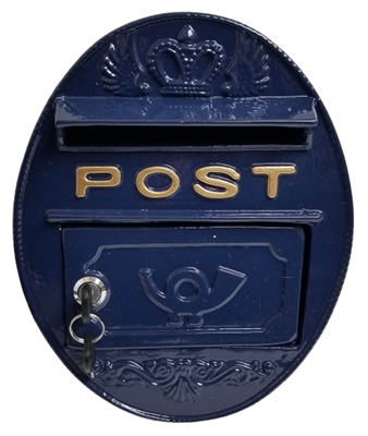 wall mounted cast metal post box