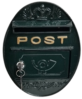 wall mounted cast metal post box