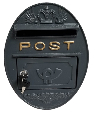 wall mounted cast metal post box