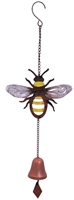 SK10538 - Metal Rustic Hanging Bell - Bee Design