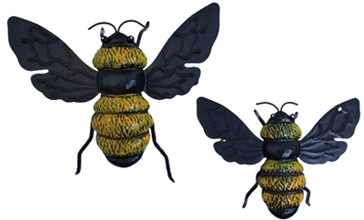 SK10543 - Set of 2 Bumble Bee Metal Wall Art